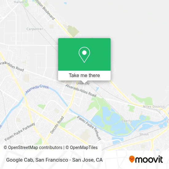 Google Cab map