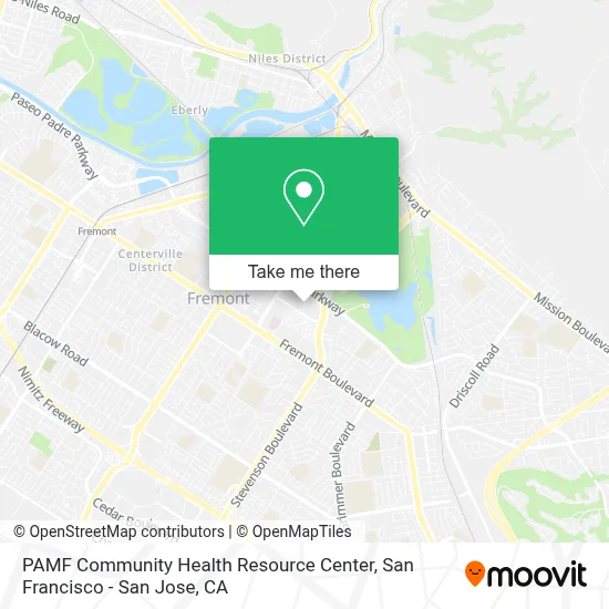PAMF Community Health Resource Center map