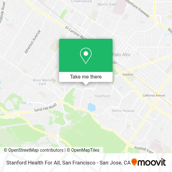 Stanford Health For All map