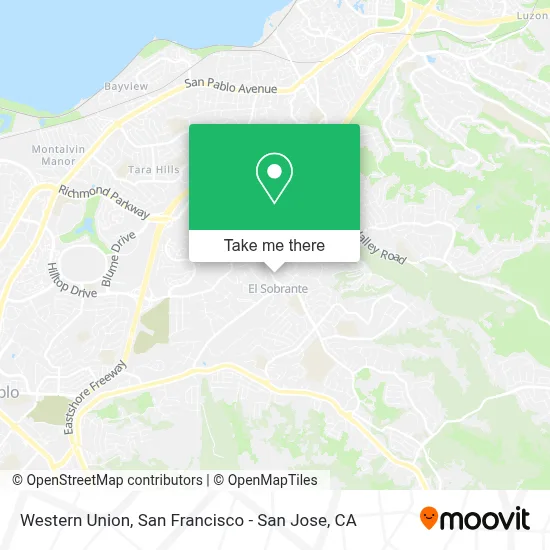 Western Union map
