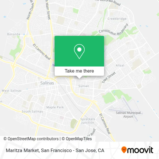 Maritza Market map