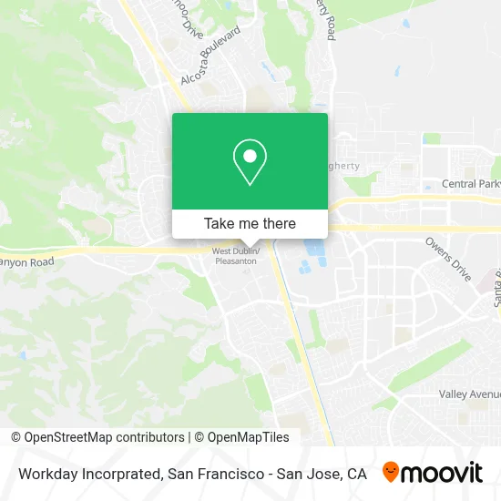 Workday Incorprated map