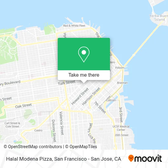 Halal Modena Pizza map