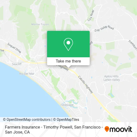 Farmers Insurance - Timothy Powell map
