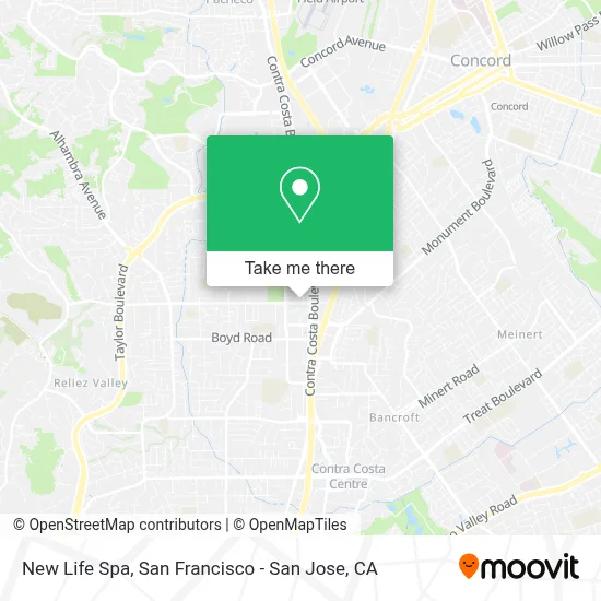 New Life Spa map