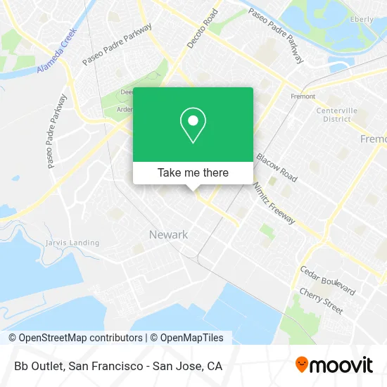 Bb Outlet map
