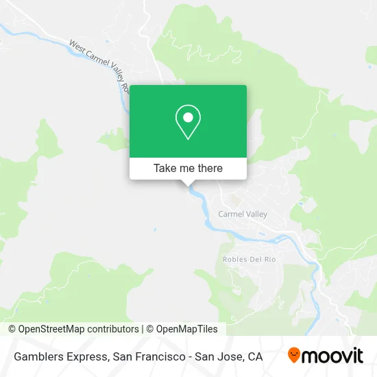 Gamblers Express map
