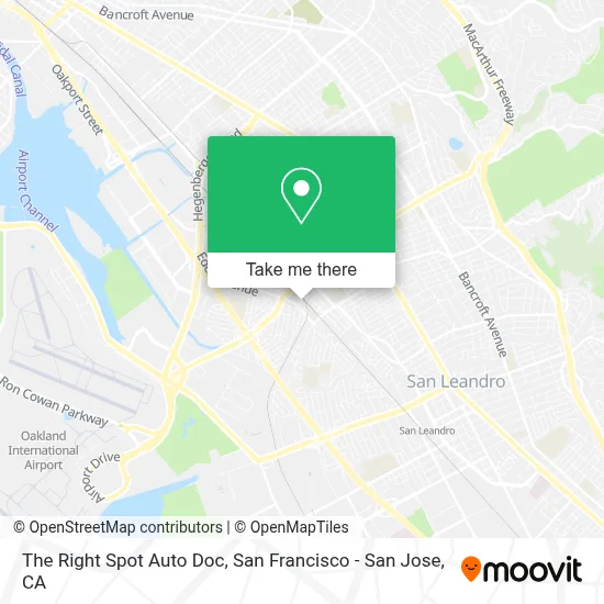 The Right Spot Auto Doc map