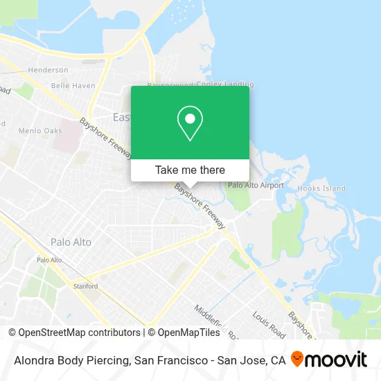 Alondra Body Piercing map