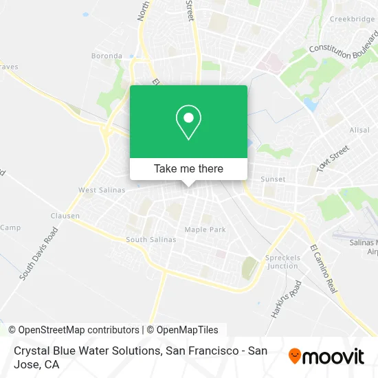 Crystal Blue Water Solutions map