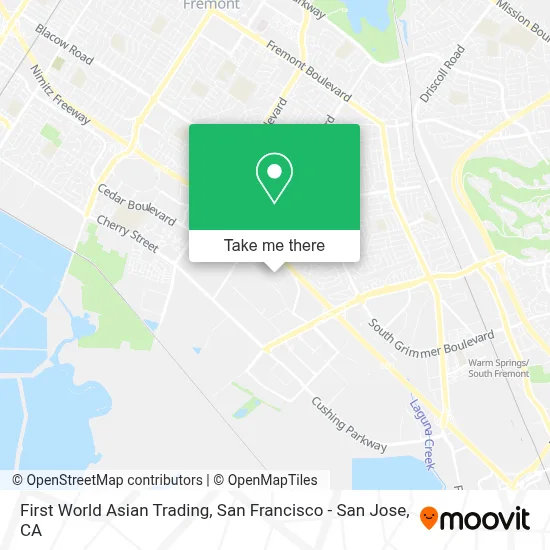 First World Asian Trading map