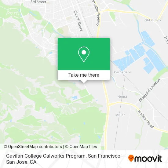 Gavilan College Calworks Program map