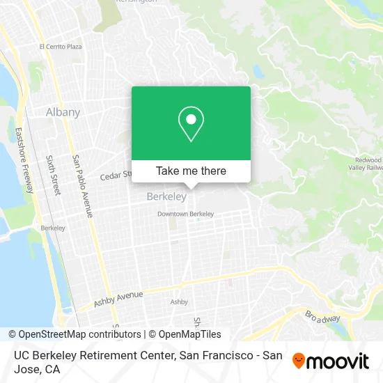 UC Berkeley Retirement Center map