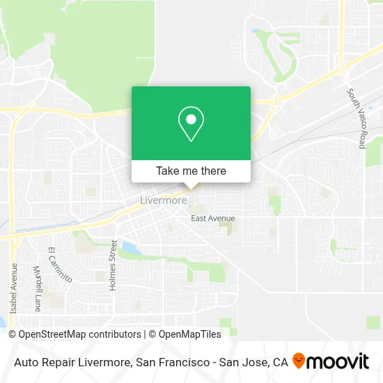 Auto Repair Livermore map