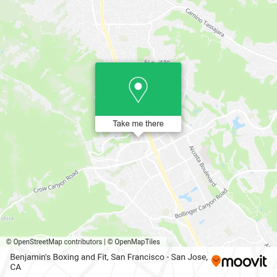 Benjamin's Boxing and Fit map