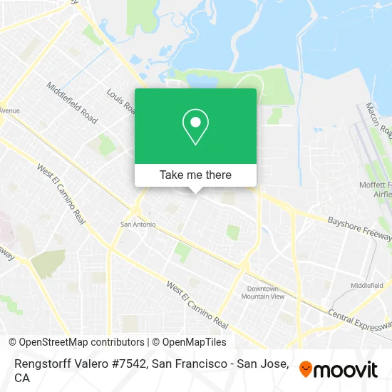Rengstorff Valero #7542 map