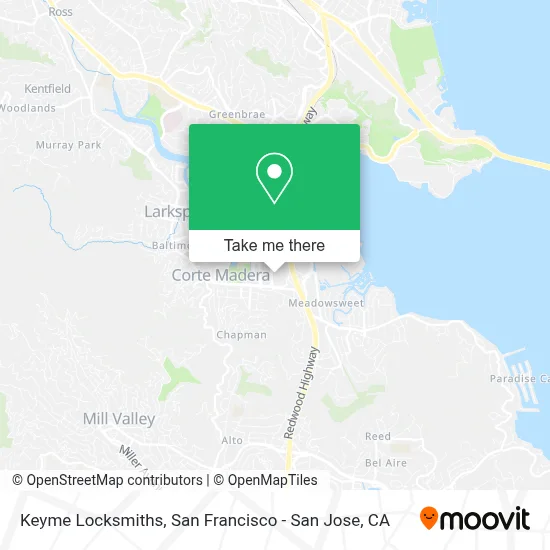Keyme Locksmiths map