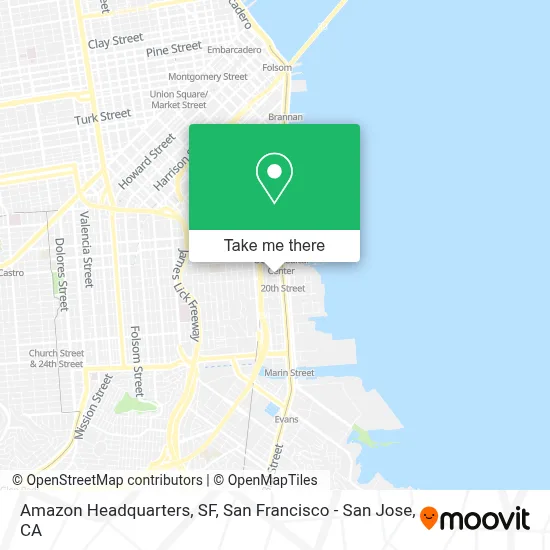 Amazon Headquarters, SF map