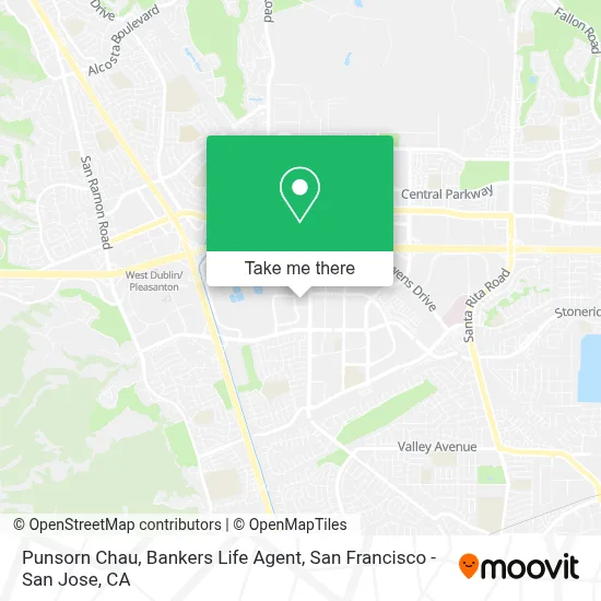 Punsorn Chau, Bankers Life Agent map