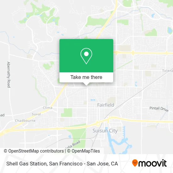 Shell Gas Station map