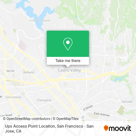 Ups Access Point Location map