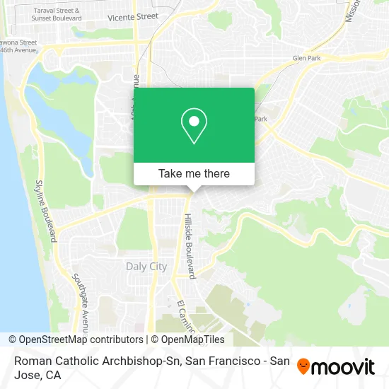 Roman Catholic Archbishop-Sn map