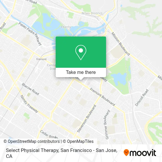 Select Physical Therapy map
