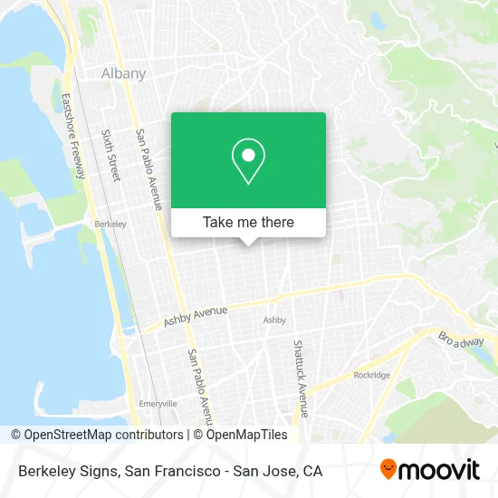 Berkeley Signs map