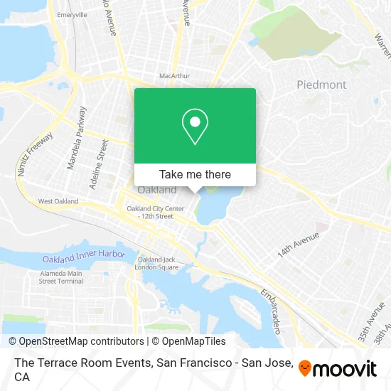 The Terrace Room Events map