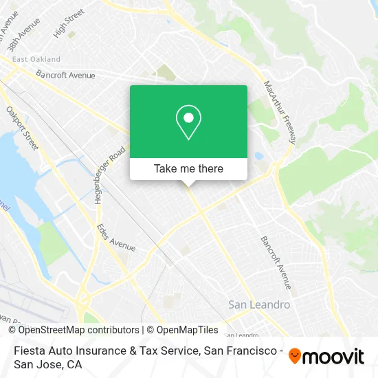 Fiesta Auto Insurance & Tax Service map