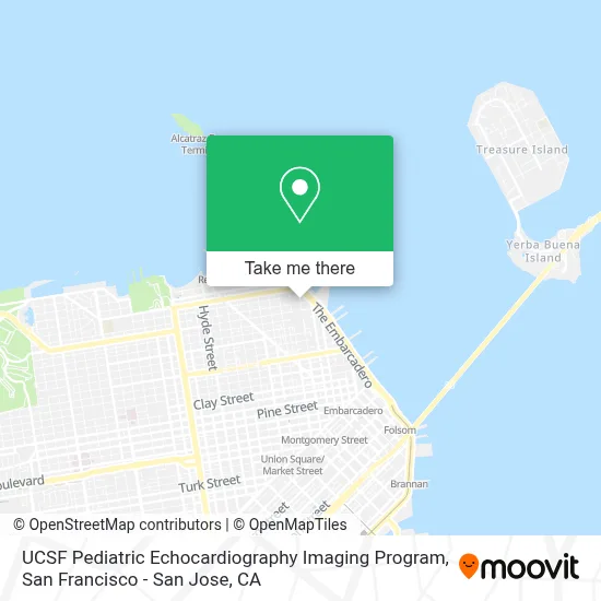 UCSF Pediatric Echocardiography Imaging Program map