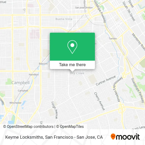 Keyme Locksmiths map