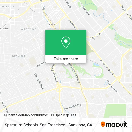 Spectrum Schools map