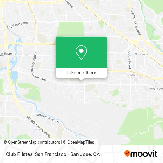 Club Pilates map
