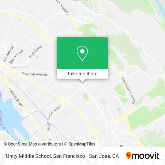 Unity Middle School map