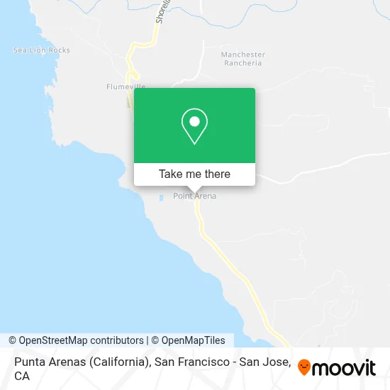 Punta Arenas (California) map