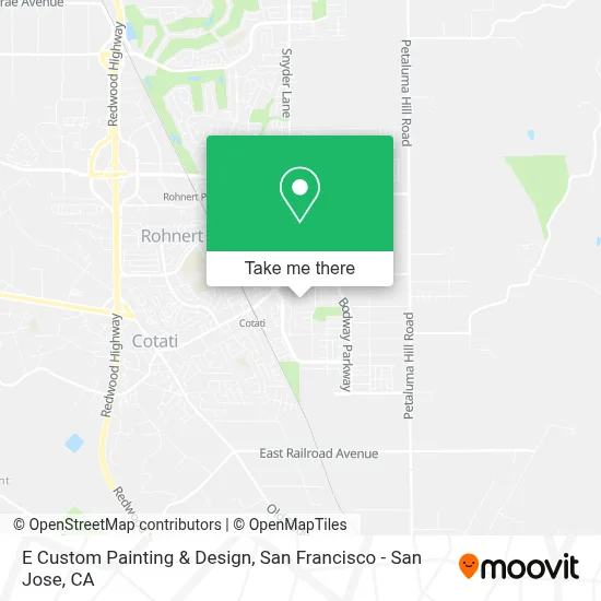 E Custom Painting & Design map