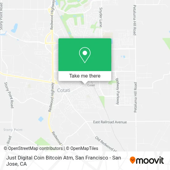 Just Digital Coin Bitcoin Atm map