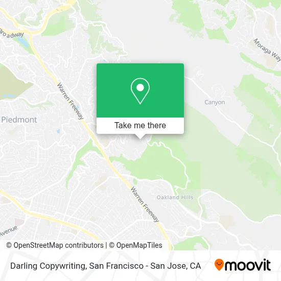 Darling Copywriting map
