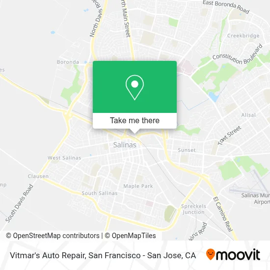 Vitmar's Auto Repair map
