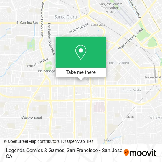 Legends Comics & Games map