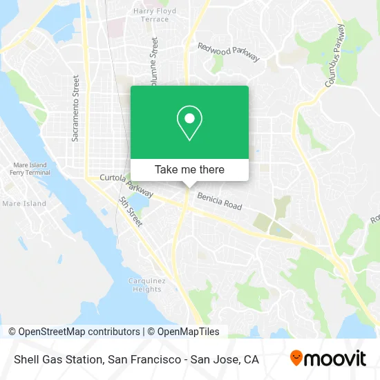 Shell Gas Station map