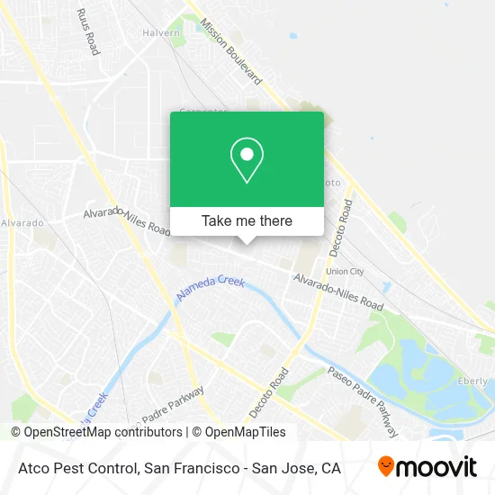 Atco Pest Control map