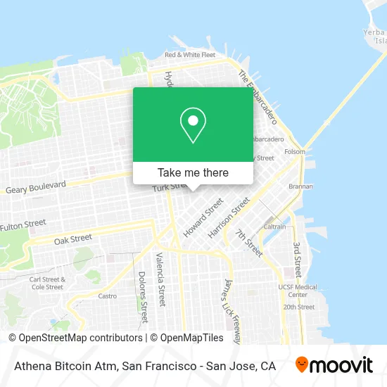 Athena Bitcoin Atm map