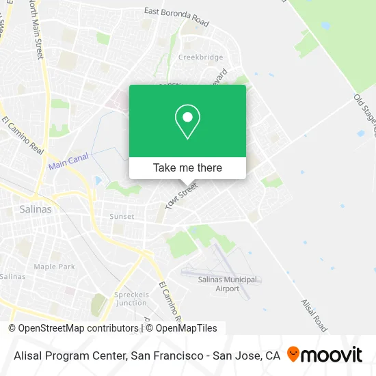 Alisal Program Center map