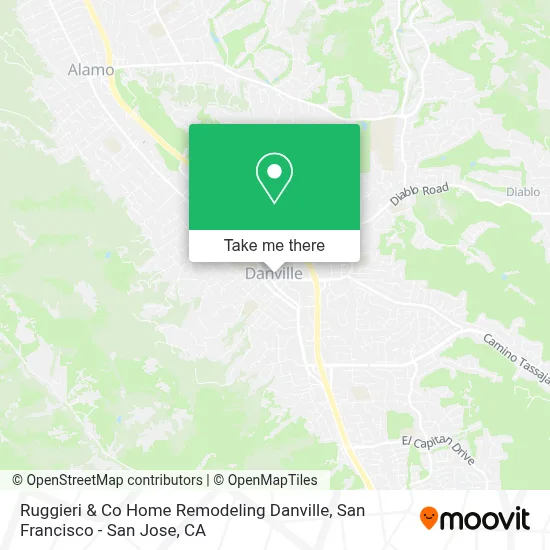 Ruggieri & Co Home Remodeling Danville map