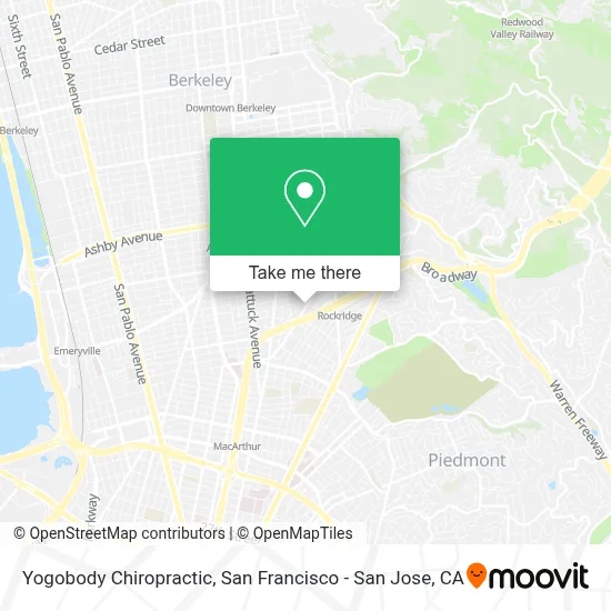 Yogobody Chiropractic map