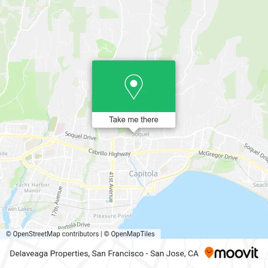 Delaveaga Properties map