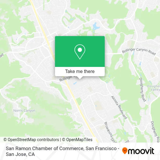 San Ramon Chamber of Commerce map