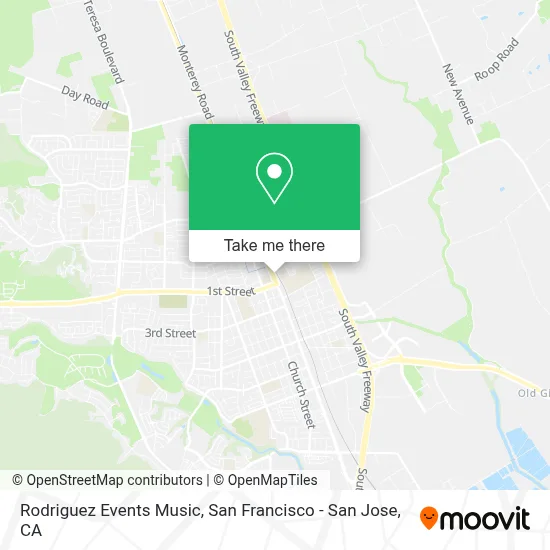Rodriguez Events Music map